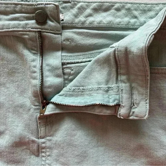 L.L.BEAN Womens Favorite Fit Denim Straight Pencil Jean Skirt 12R, Back Slit - Picture 3 of 11